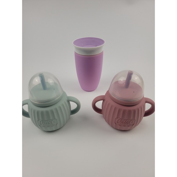 Munchkin Other - Munchkin Miracle 360 Sippy Cups 2 Pack Pink Green Lavender 360 Degree Toddler
